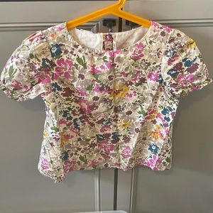 Bonpoint lined cotton girls top